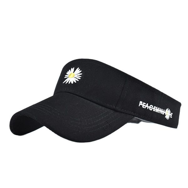 

empty sun visor hats women female summer adjustable shor brim caps embroidery floral new, Blue;gray
