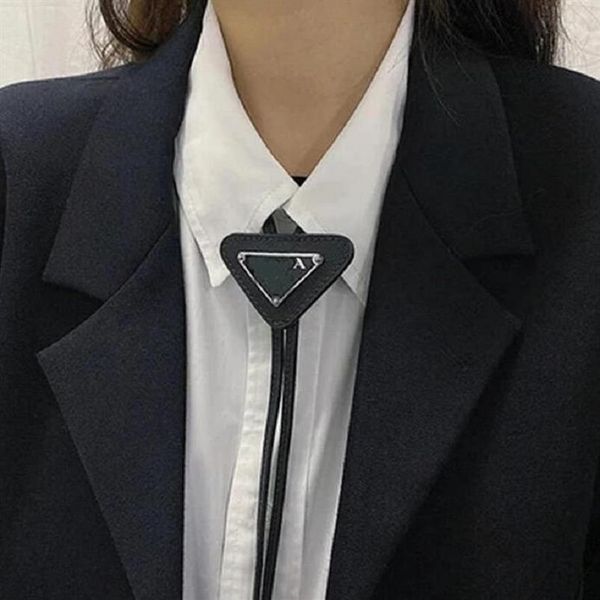 

2021 europe fashion triangel tri metal logo men women neck tie fashion brand girl wild boy ties without box223t, Blue;purple