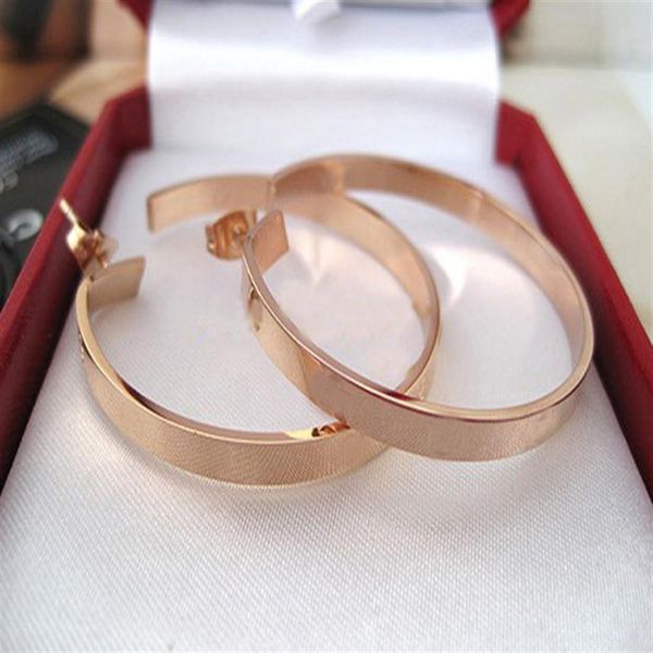 

whole-new fashion carter love women stud earrings j titanium steel screw for gift brand design187u, Golden;silver