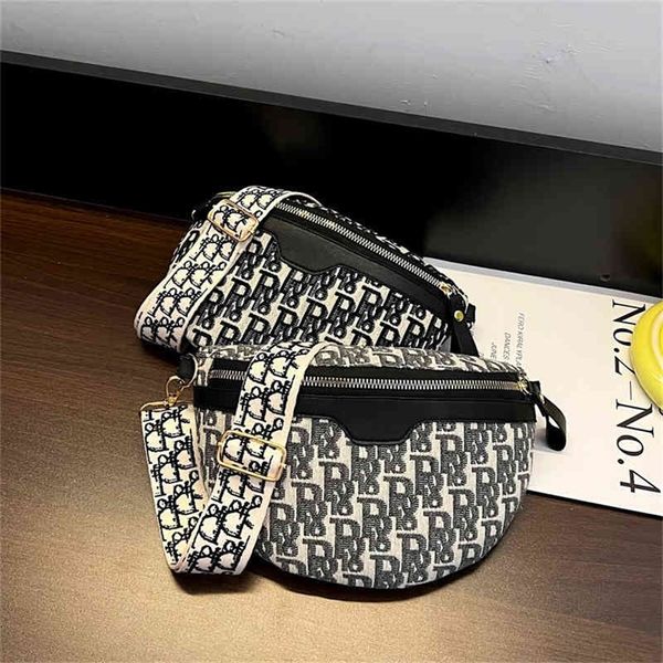 

spring and summer women's chest fashion embroidery messenger waist single shoulder shell bag purses outlet online