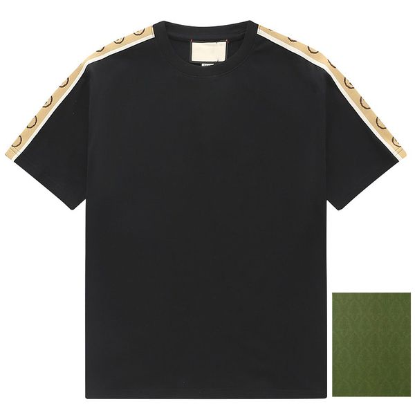 

men's plus tees & polos round neck embroidered and printed polar style summer wear with street pure cotton e3ft, Black;brown