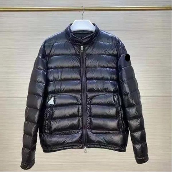 

designer maya men's down parkas casual embroidered letter badge women's down jackets, Black