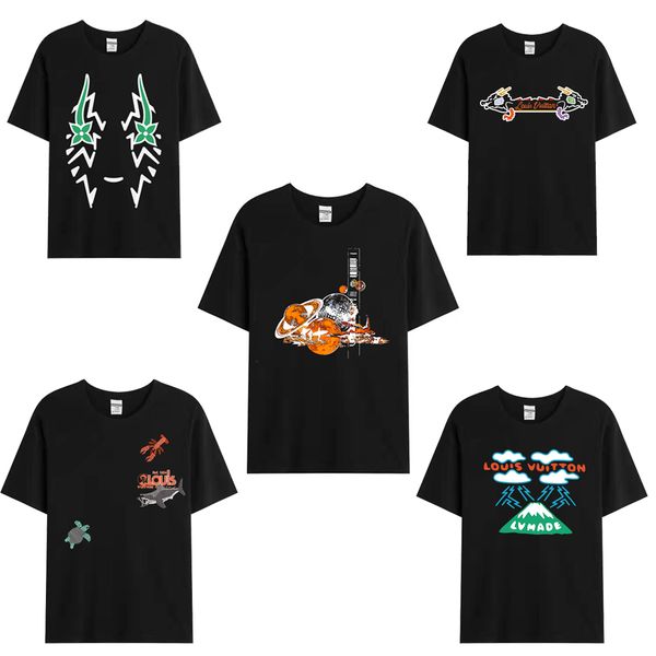 

men's designer t shirt casual plus size tees women's short sleeves luxury 2022 summer clothes s-xxxxxl, White;black