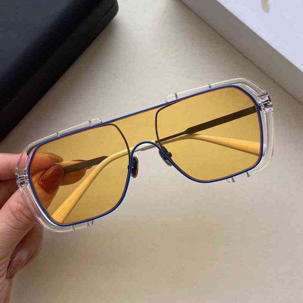 

sunglasses chen weiting's same dy protective glasses, sunglasses street fashion brand sunglasses, large frame conjoined, White;black