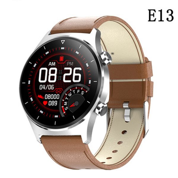 

e13 smart watch bluetooth call message push 40mm custom dial ip68 waterproof pedometer sleep heart rate