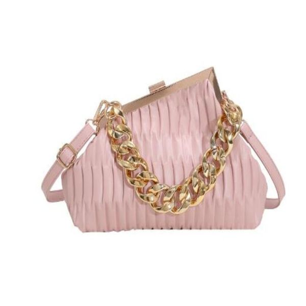 

luxury designer handbags clutch bag metal hemming genuine leather new fashion women handbag ladies single shoulder messenger evening bags