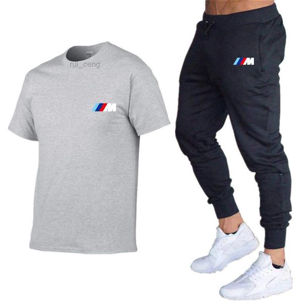 

2021new mens designer tracksuit two pieces sets short sleeves and pants with striped letters fashion style spring summer outwear sports set, Gray