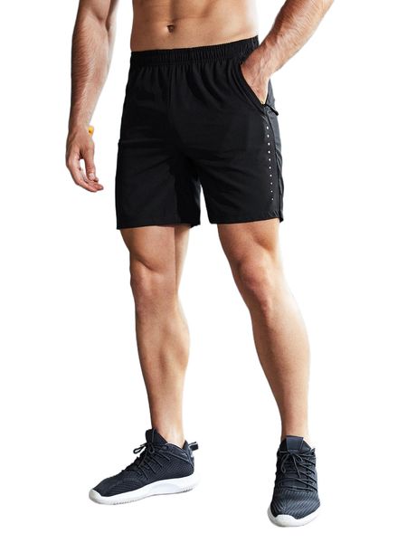

men dot slant pocket sports shorts j7ns#, White;black