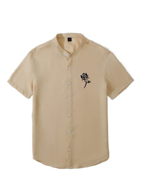 

men rose print shirt o8to#, White;black