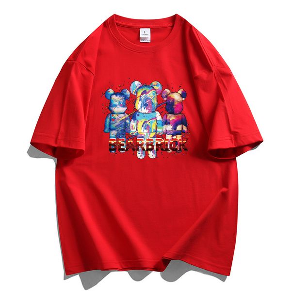 

luxury mens summer o-neck designer t shirts 2022 summer new arrival dog print short sleeve tees streetwear male fashion graffiti pattern si, White;black