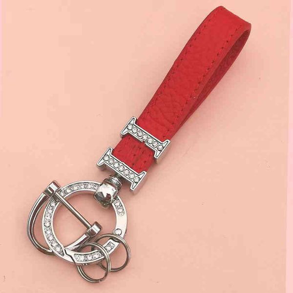 

luxury keychain brand designer letter h keychain couple car bag keychain keyring rings key chain key chain rings hooks s01, Silver