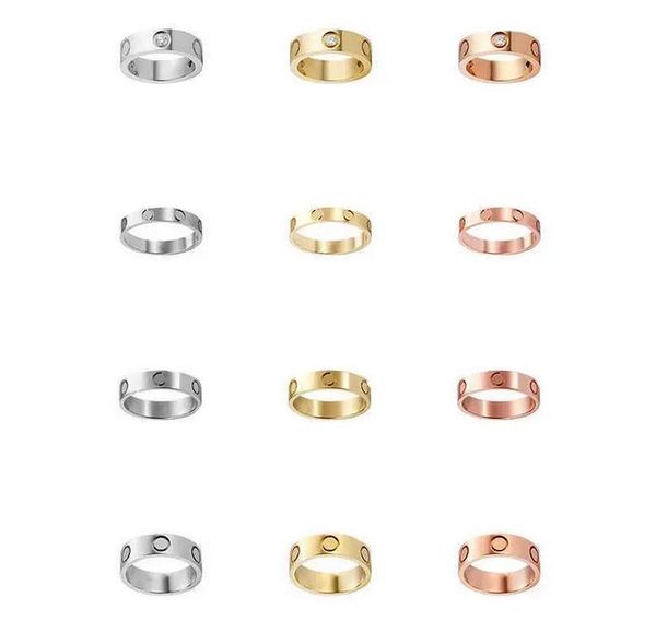 

50%off 4mm 5mm titanium steel silver love ring men and women rose gold jewelry for lovers couple rings gift size 5-11 high