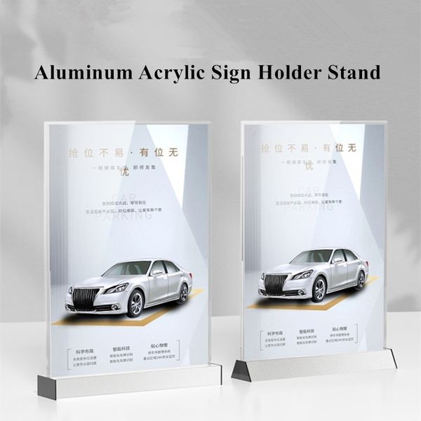

a4 210x297mm counteracrylic sign holder brochure holder display stand table menu holder paper poster frame