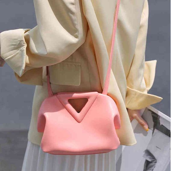 

cloud bag portable mini shoulder diagonal cross natural inverted triangle dumpling women wrinkled small square