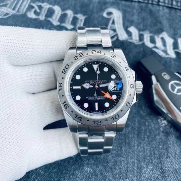 

mens designer movement watches mechanical automatic windup luxury watch oyster 40mm folding buckle yellow gold hardlex montre waterproof lum, Slivery;brown
