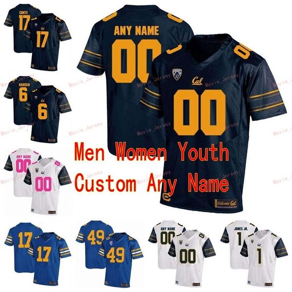 Nik1 Stitched Custom 1 Bryce Treggs 1 DeSean Jackson 1 Marvin Jones Jr. 10 Marshawn Lynch California Golden Bears College Uomo Donna Maglia della gioventù