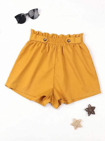 

paper bag waist shorts u7gz#, White;black