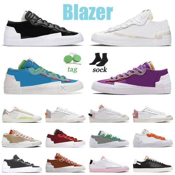 

big size us 11 blazer low designer shoes black white patent reed neptune blue purple dusk team red iron grey british tan blazers lows sports