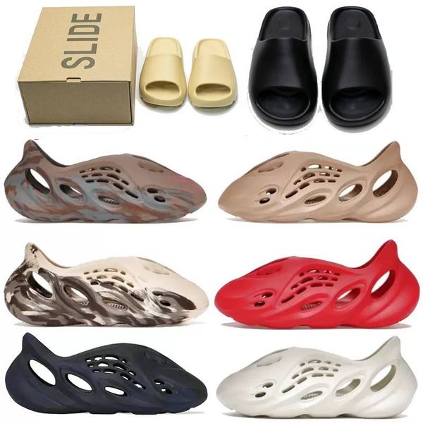 

foam runner stone sage onyx women sandals op88 summer wear thick-soled non-slip treading sense ararat bone resin rome beach camouflage sport, Black