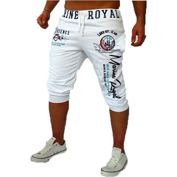 

men's new digital print fashion casual shorts t200718, White;black