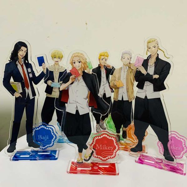 Schlüsselanhänger Japan Anime Tokyo Revengers Figuren Mikey Acrylständer Draken Chifuyu Baji Cosplay Acrylständer Modell Fans WeihnachtsgeschenkeKeycha