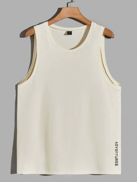 

men letter graphic tank d1ah#, White;black