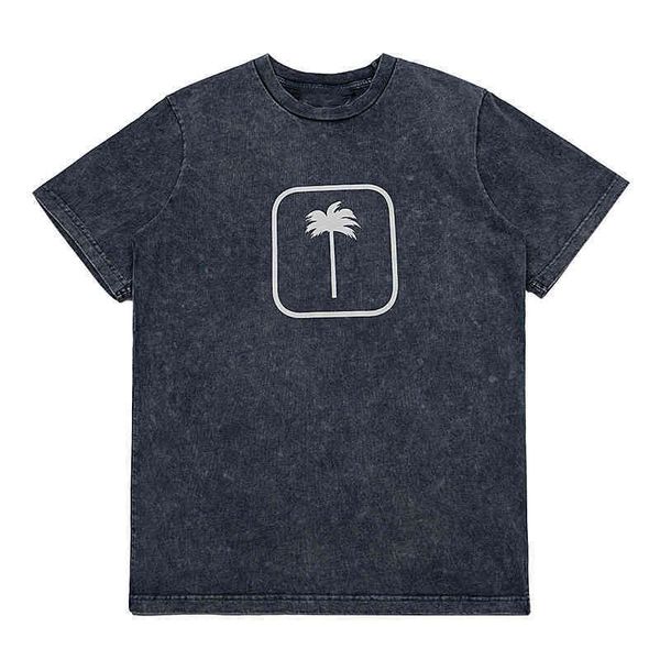 

ouchao palm chest tree angel new used short sleeve t-shirt men and women 2022 street fashion angels, White;black