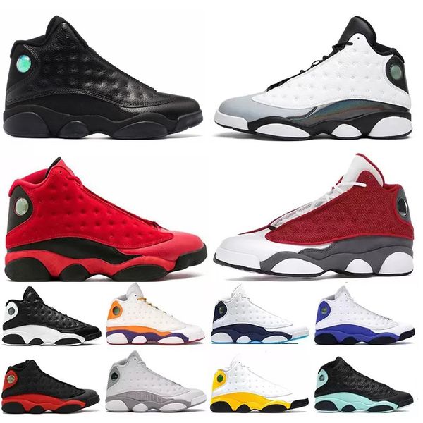 

2022 men 13s 13 basketball shoes midnight navy red flint racer royal french blue reflective lucky green island aurora starfish barons black