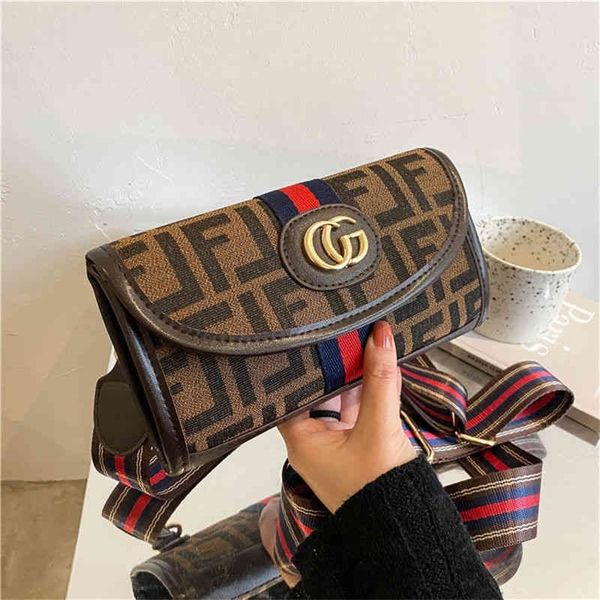 

50% off online sale store wanghong canvas women's slung small square bag fashionable versatile wallet ems2