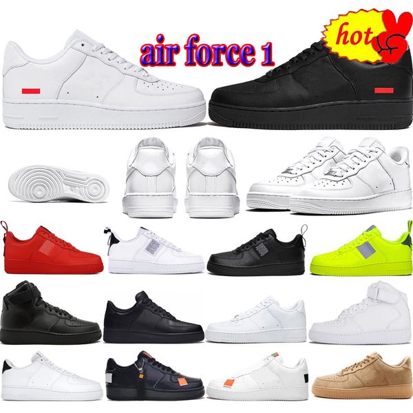 

og shoe sneakers men women casual shoes afashion 1s af1 triple white utility black mens womens trainers sports outdoor