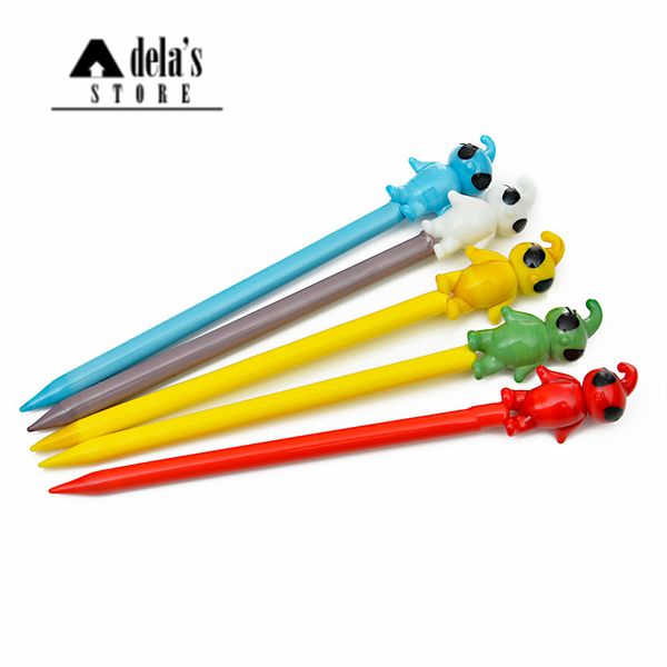 Dabber Dabber Tool Dabber Dabber de vidro de vidro colorido de 160 mm de comprimento para cachimbo de água Bongo de tabaco