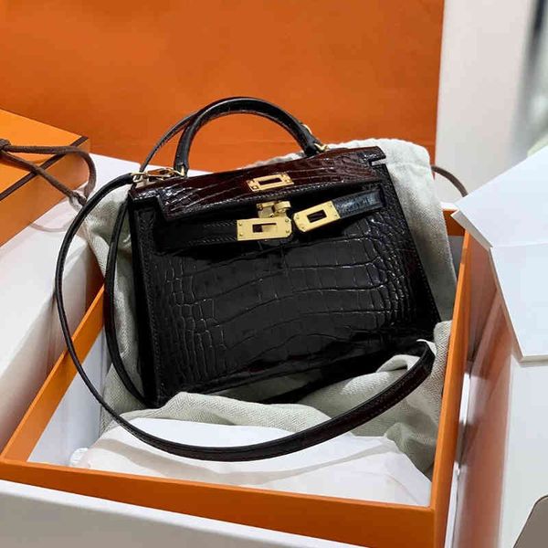 

luxury h bags crocodile designer hems handbags pattern kelys second generation real leather portable single shoulder diagonal straddle women