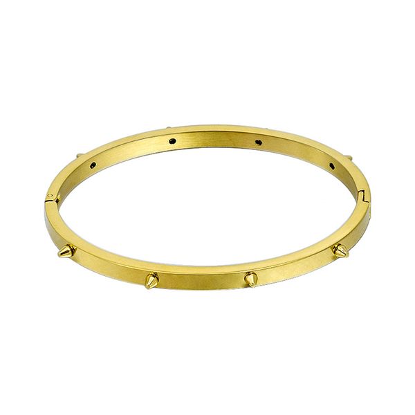 

stainless steel bangels luxury quality bangles fashion trendy hand accessories wholesale christmas gift female african jewelry dubai casual, Black