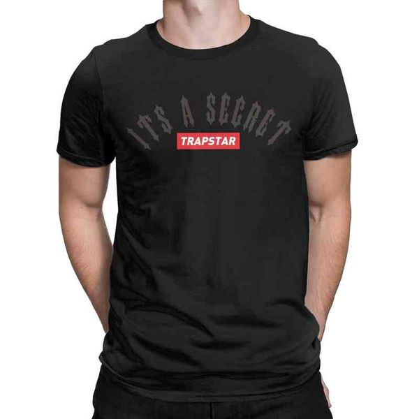 Trapstar It's a Secret on Light T-Shirt für Herren, 100 % Baumwolle, lässige T-Shirts, O-Ausschnitt, T-Shirt, kurzärmelige Kleidung, Original