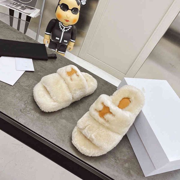

slippers women wear spring and summer net red wool shoes, comfortable flat heels thick soles, women's slippers trend, Black
