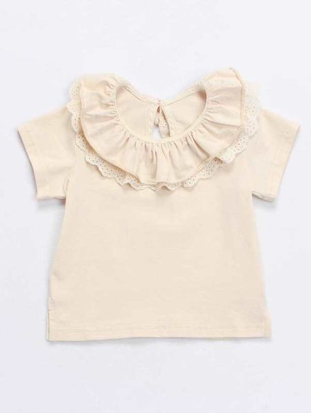 

toddler girls ruffle trim she, Blue