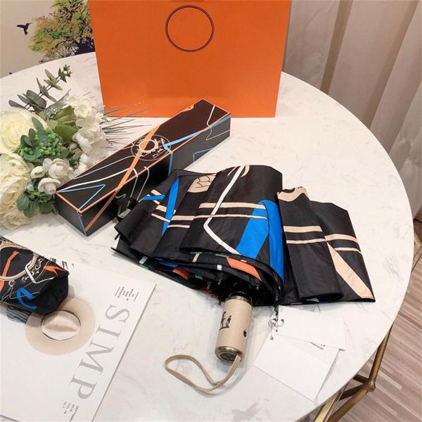 

folding umbrellas luxury designer rain gear stylish pattern printted sun ou2887