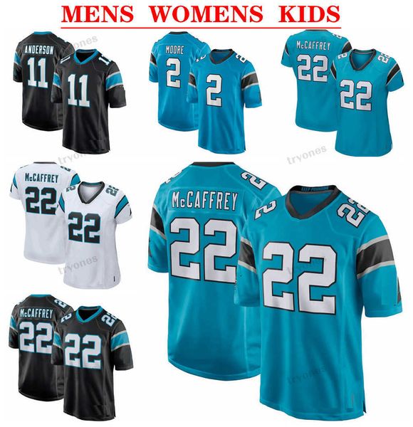 

mens 14 sam darnold 22 christian mccaffrey womens kids custom football jerseys 21 jeremy chinn 8 jaycee horn 2 dj moore 53 burns 11 robby, Black