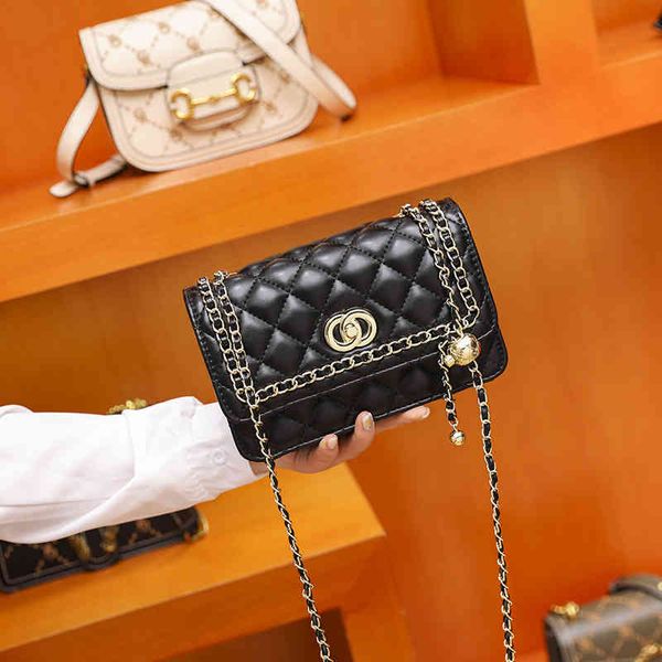 

honglingge small wholesale s new fashion shoulder plaid chain women's bag