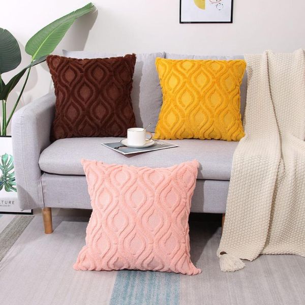 Almofada/travesseiro decorativo Decorativo Cushion Cover Padrões geométricos Passagem de luxo de luxo para casa Decoração da sala de estar de escritório