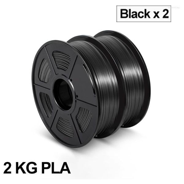 DragonPrinters Roge22 Druckers Schwarzes PLA-Filament für 3D-Druck 1,75 mm 2 Rollen/Pack DIY FDM-Druckerstift