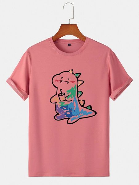 

men cartoon graphic tee i4ch#, White;black