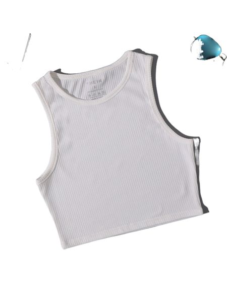 

ribbed knit tank p5tb#, White