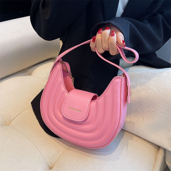 

designer cross body bag 4 colors retro crescent armpit single shoulder women's hobos bags in pu for lady with vinatge style
