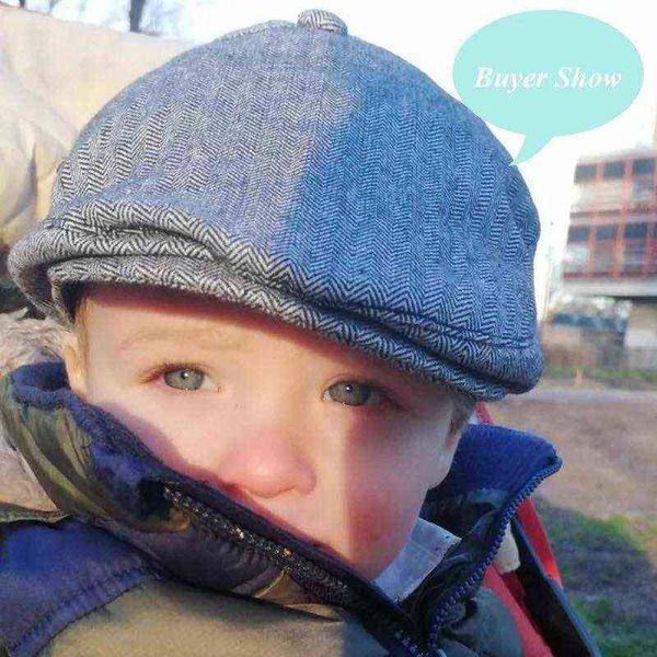 New Kids Boy Girl Girl Beret Hüte gutaussehende atmungsaktive Baby Hüte elastische Freizeitparty Kinder Kreditman Cap Accessoires Hats J220722
