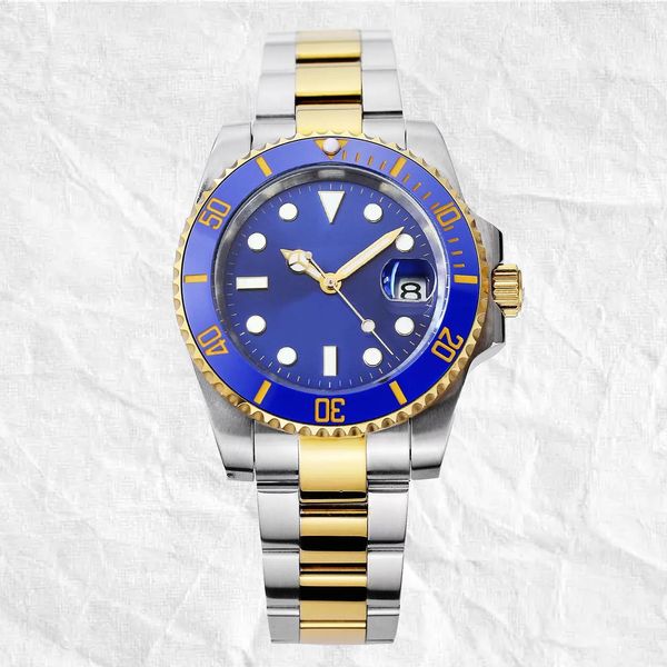 

mens watch designer watchs sky blue dial luxury automatic movement wristwatch mechanical watches sapphire glass stainless steel wristwatches, Slivery;brown
