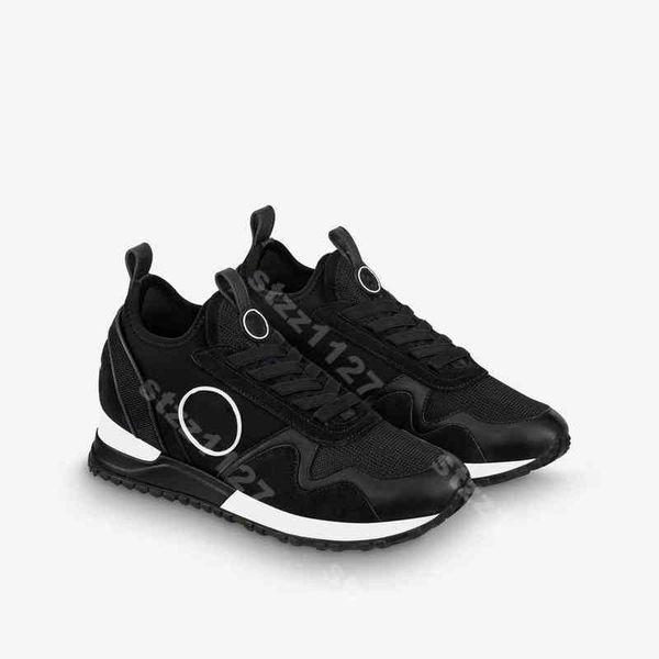 

high-shoes 2021european star with the same paragraph leather upper mesh flat shoes factory direct 5-45 mkjjj0504, Black