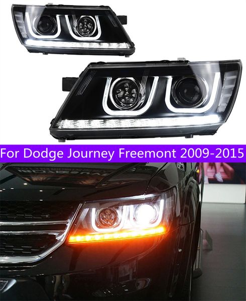 

auto head light parts for dodge journey ont 20 09-20 15 modified led lamps drl turn signal headlights