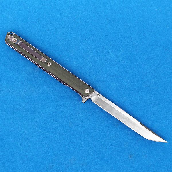 Sonderangebot Allvin R5603 Flipper Klappmesser D2 Satin Tanto Point Klinge Edelstahlblech Grüner G10-Griff Kugellager Schnell zu öffnendes Taschenmesser mit Nylontasche