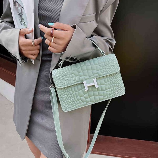 

bag fashion single shoulder small square solid color embossed urban simple net red bag 75% purses stores sale